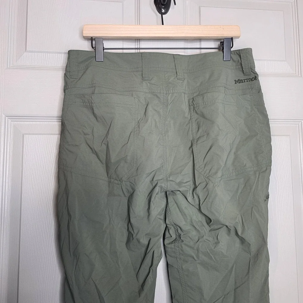 Marmot Hiking Pants Men 34 Khaki Green Stretch Technical Outdoor Gorpcore Cargo